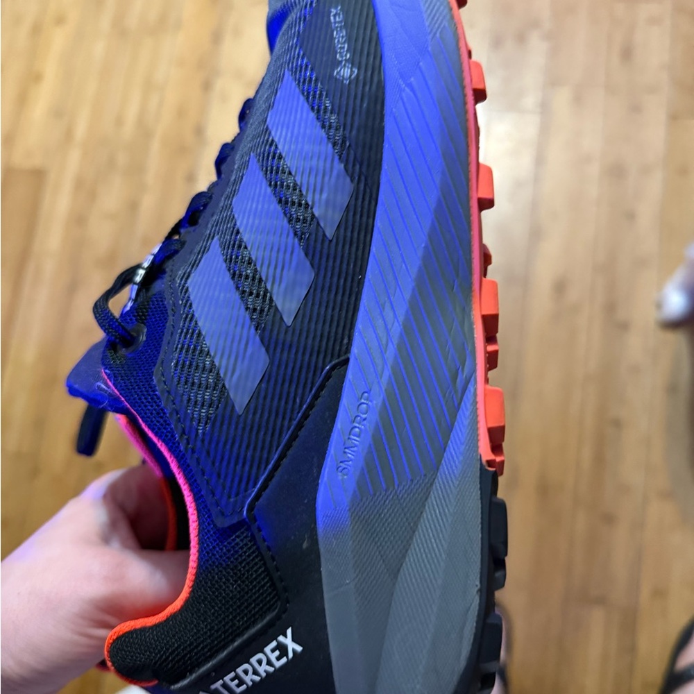 adidas Terrex Trail Running Shoe in Black, Blue and Orange